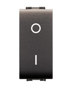 Ferramenta1.com | Life 4009 interruttore bipolare grigio antracite - PZ 12