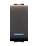Ferramenta1.com | Life 4018 pulsante unipolare illumin.le grigio an - PZ 12