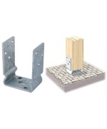 Ferramenta1.com | Piastra 791 supporto ancor u zinc fuoco 60x101 mm - PZ 1