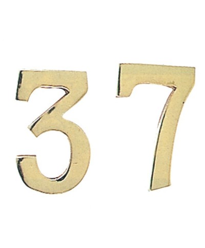 Ferramenta1.com | Numero civico 7 in ottone 100 mm - PZ 10