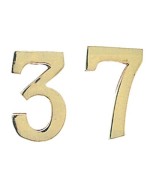 Ferramenta1.com | Numero civico 7 in ottone 100 mm - PZ 10
