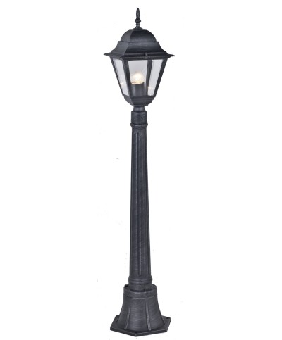 Ferramenta1.com | Lampione new york h 110 cm 1 luce grigio - PZ 1