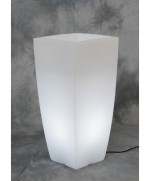 Ferramenta1.com | Vaso home light quadro 40x40x90 cm ghiaccio bia - PZ 1