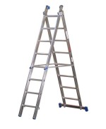 Ferramenta1.com | Scala all. azzurra 12+12 gradini h 360-640 cm - PZ 1