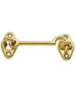 Ferramenta1.com | Gancio fermafinestra ottone lucido  80 mm** - PZ 25