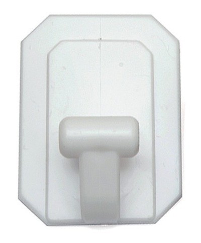 Ferramenta1.com | Gancio adesivo gigante plastica 60x80 mm bianco - PZ 25