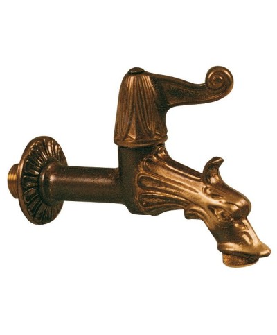 Ferramenta1.com | Rubinetto artistico 1/2 m. c/ros. adatt. p/gomma - PZ 1