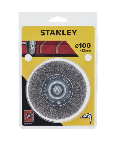 Ferramenta1.com | Piranha stanley sta36010 (x36010) spazzola acciaio circol. d.100 - PZ 1