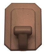 Ferramenta1.com | Gancio adesivo gigante plastica 60x80 mm marr - PZ 25