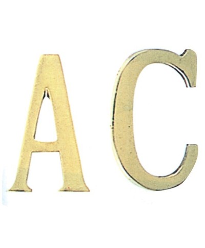 Ferramenta1.com | Lettera d in ottone 75 mm - PZ 10
