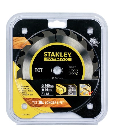 Ferramenta1.com | Piranha stanley sta15315 (x15315) lama circolare hi-tech tct mm.160 - PZ 1