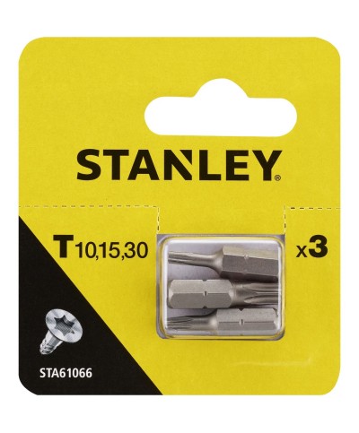 Ferramenta1.com | Piranha stanley sta61066 (x61066) 3 inserti mm.25 tx 10-15-30 - PZ 1