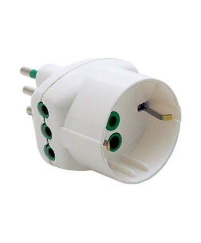 Ferramenta1.com | Fme 87.210 bl adattatatore 10a 2p+t + schuko * - PZ 1