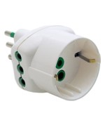 Ferramenta1.com | Fme 87.210 bl adattatatore 10a 2p+t + schuko * - PZ 1
