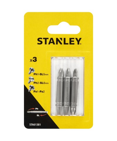 Ferramenta1.com | Piranha stanley sta61381 (x61381) 3 inserti doppi mm.48 ass. - PZ 1