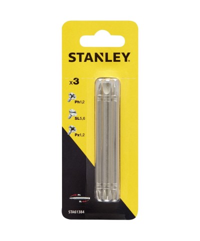 Ferramenta1.com | Piranha stanley sta61384 (x61384) 3 inserti doppi mm.86 ass. - PZ 1