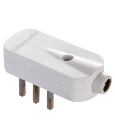 Ferramenta1.com | Spina salvaspazio 10a 2p+t bianco fig.6 - PZ 25