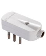 Ferramenta1.com | Spina salvaspazio 10a 2p+t bianco fig.6 - PZ 25