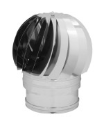 Ferramenta1.com | Fumaiolo turbo inox aisi 304 c/cuscinetti d 25 cm - PZ 1