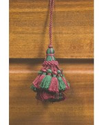 Ferramenta1.com | Fiocco per chiavi cm.9 verde e bordo - PZ 6