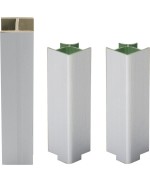 Ferramenta1.com | Kit zoccolatura per cucina pvc h 10 cm alluminio - CF 1