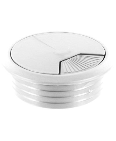 Ferramenta1.com | Bocchetta passacavi d 60 mm plastica bianco - PZ 20