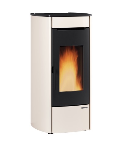 Ferramenta1.com | Termostufa pellet 17.5 kw marina idro h13 avorio - PZ 1