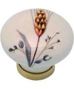 Ferramenta1.com | Bl pomolo porcellana tondo c/base f/04  2 pz - BL 5