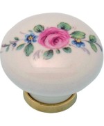 Ferramenta1.com | Bl pomolo porcellana tondo c/base f/20 2 pz - BL 5