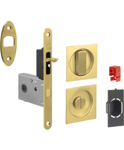 Ferramenta1.com | Kit porta scorr nicchia quadra easy g500t oro lucido - PZ 1