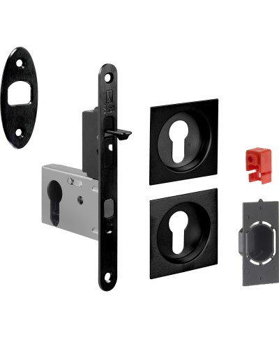 Ferramenta1.com | Kit porta scorr nicchia quadra yale easy g500t nero - PZ 1