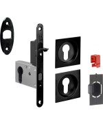 Ferramenta1.com | Kit porta scorr nicchia quadra yale easy g500t nero - PZ 1
