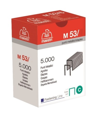 Ferramenta1.com | Maestri punti spillatrice art. m 53/ 6 da 5000 pz - SC 1