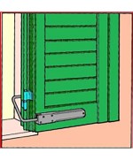 Ferramenta1.com | Ferma persiana abs 20x253x207 mm molla inox ner - PZ 12