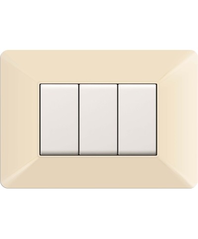 Ferramenta1.com | Placca easy matix avorio 3p - PZ 10