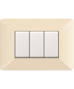 Ferramenta1.com | Placca easy matix avorio 3p - PZ 10