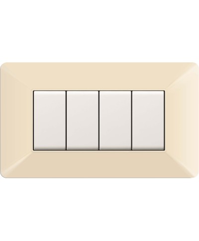 Ferramenta1.com | Placca easy matix avorio 4p - PZ 1