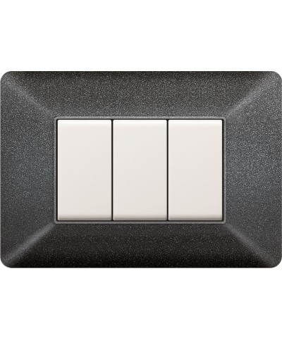 Ferramenta1.com | Placca easy matix grigio notte 3p - PZ 10