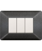 Ferramenta1.com | Placca easy matix grigio notte 3p - PZ 10