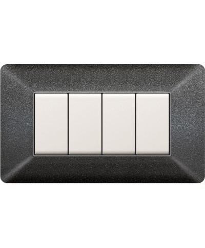 Ferramenta1.com | Placca easy matix grigio notte 4p - PZ 1