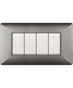 Ferramenta1.com | Placca easy matix alluminio notte 4p - PZ 1