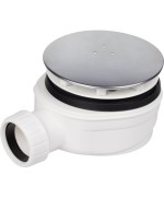 Ferramenta1.com | Piletta doccia ribassata d. 90 con coperchio inox 120 mm - PZ 1