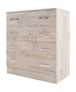 Ferramenta1.com | Kit cassettiera 4 cassetti 90x45x80 rovere vintage k360 - PZ 1