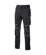 Ferramenta1.com | U-power pantalone atom slim fit nero-giallo tg.xxl - PZ 1