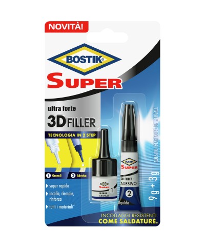 Ferramenta1.com | Bostik adesivo super 3d filler blister - PZ 6