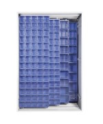 Ferramenta1.com | Armadio 3 pannelli scorrevoli cristal box 224 cass. blu - PZ 1
