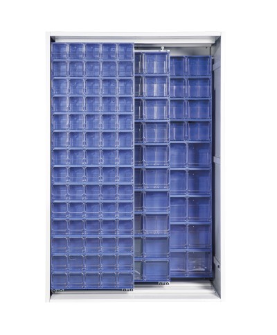 Ferramenta1.com | Armadio 2 pannelli scorrevoli cristal box154 cass. blu - PZ 1