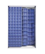 Ferramenta1.com | Armadio 2 pannelli scorrevoli cristal box154 cass. blu - PZ 1