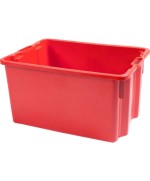 Ferramenta1.com | Cassa chiusa sovrapponibile 50 l rosso - PZ 1