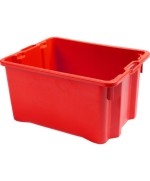 Ferramenta1.com | Cassa chiusa sovrapponibile 65 l rosso - PZ 1